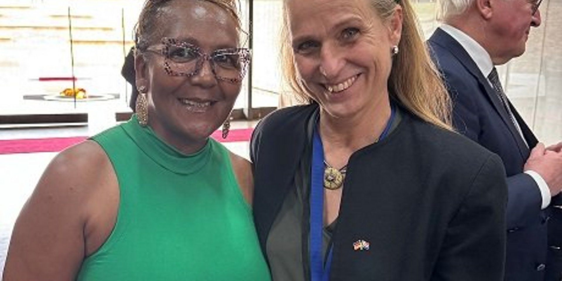 Katja Keul mit Ndileka Mandela, der Enkelin von Nelson Mandela